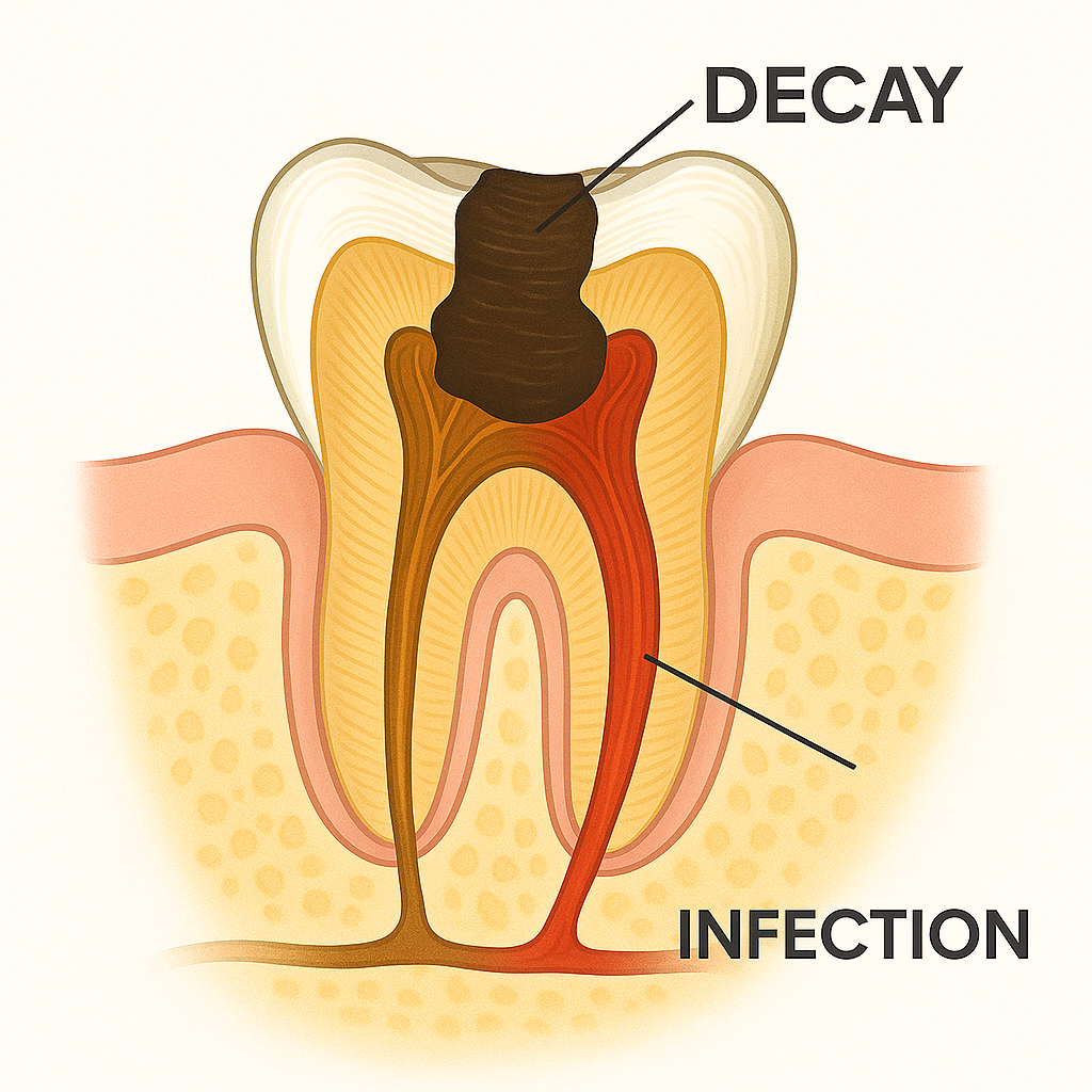 ภาพประกอบการรักษาราก